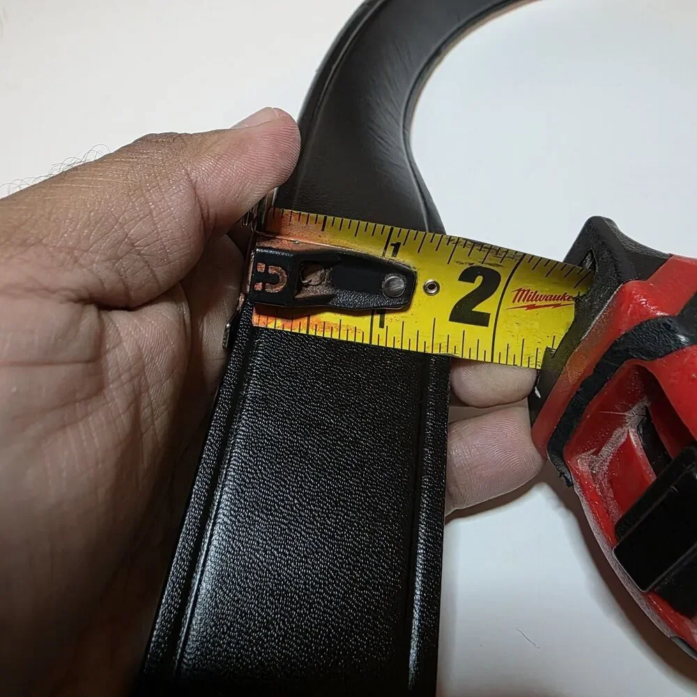 Dutyman 1611 Plain Leather Government Spec Black Size 38 Duty Belt 1.75 In Wide